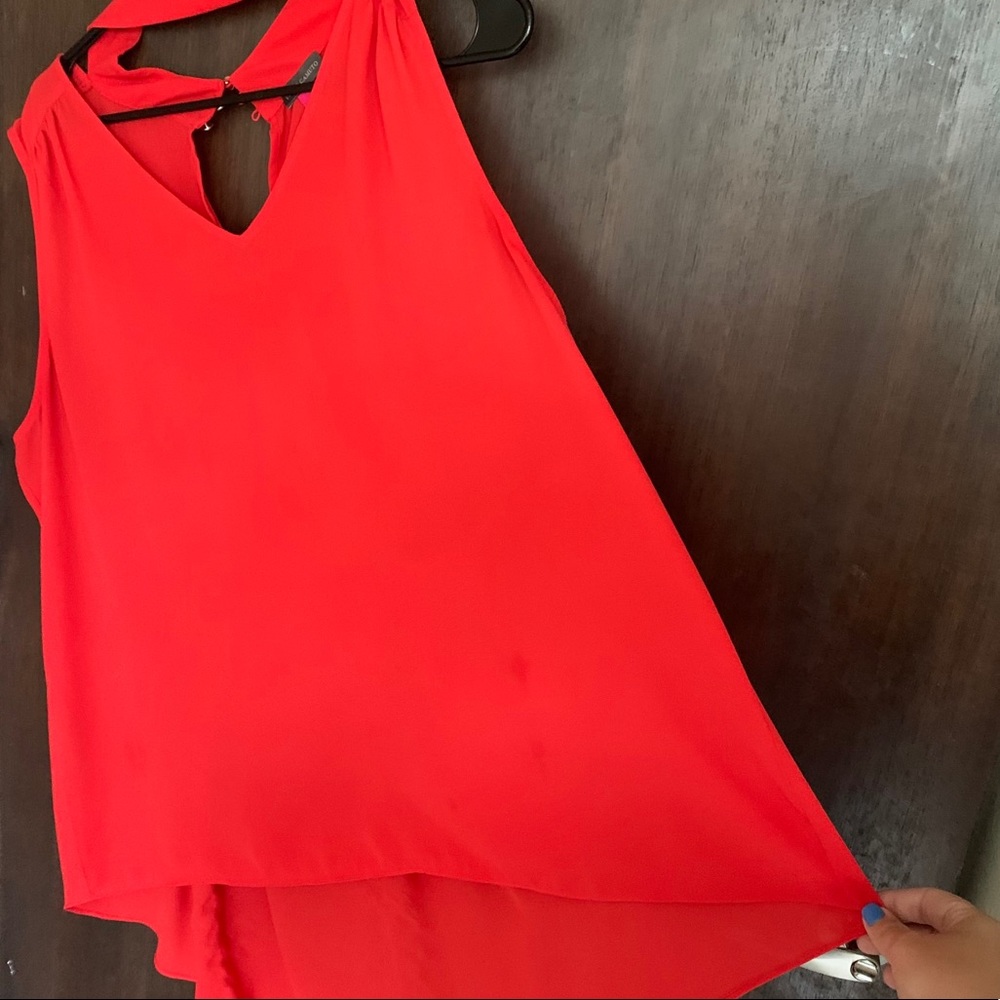 Vince Camuto XL Red/Orange Blouse - Picture 2 of 3